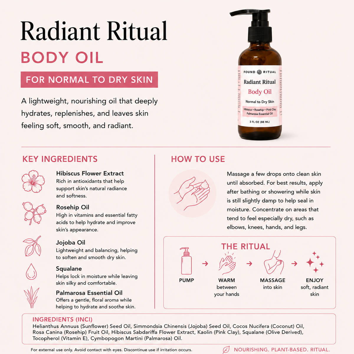 Radiant Ritual | Body Oil for Normal to Dry Skin
