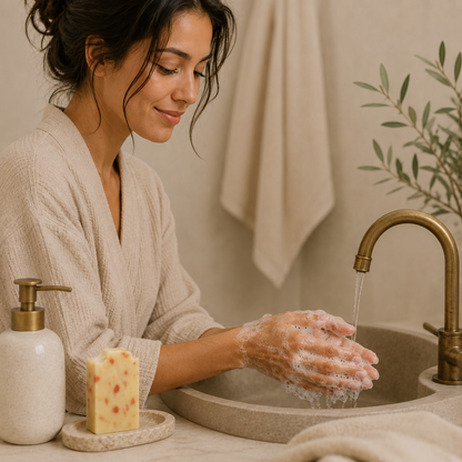 Radiant Ritual | Body Soap + Salt Soap Bars for Normal to Dry Skin