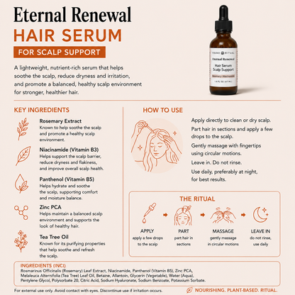 Eternal Renewal | Hair Serum Scalp Support for Mature Skin