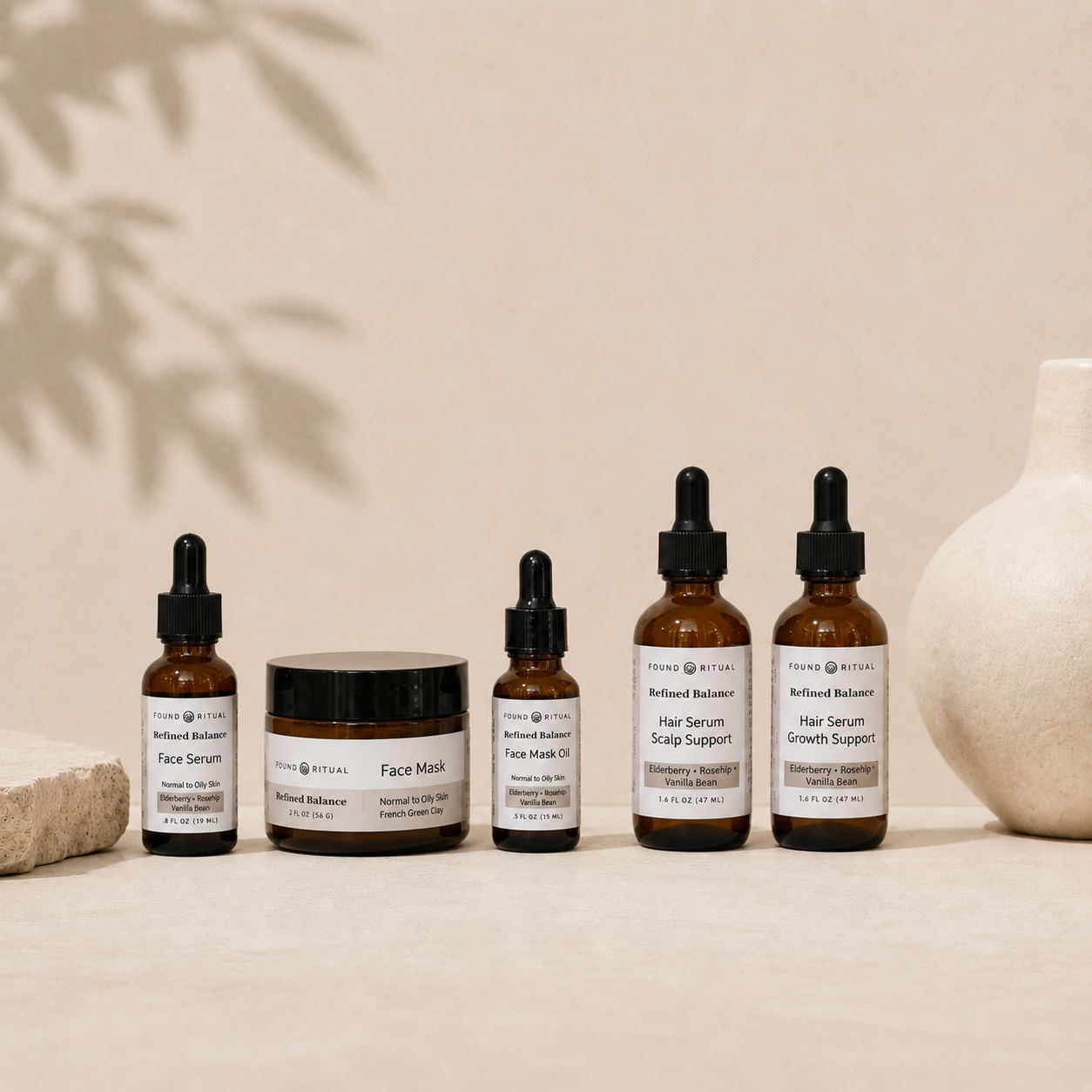 Refined Balance | Face, Scalp, and Hair Nourishment Ritual for Normal to Oily Skin