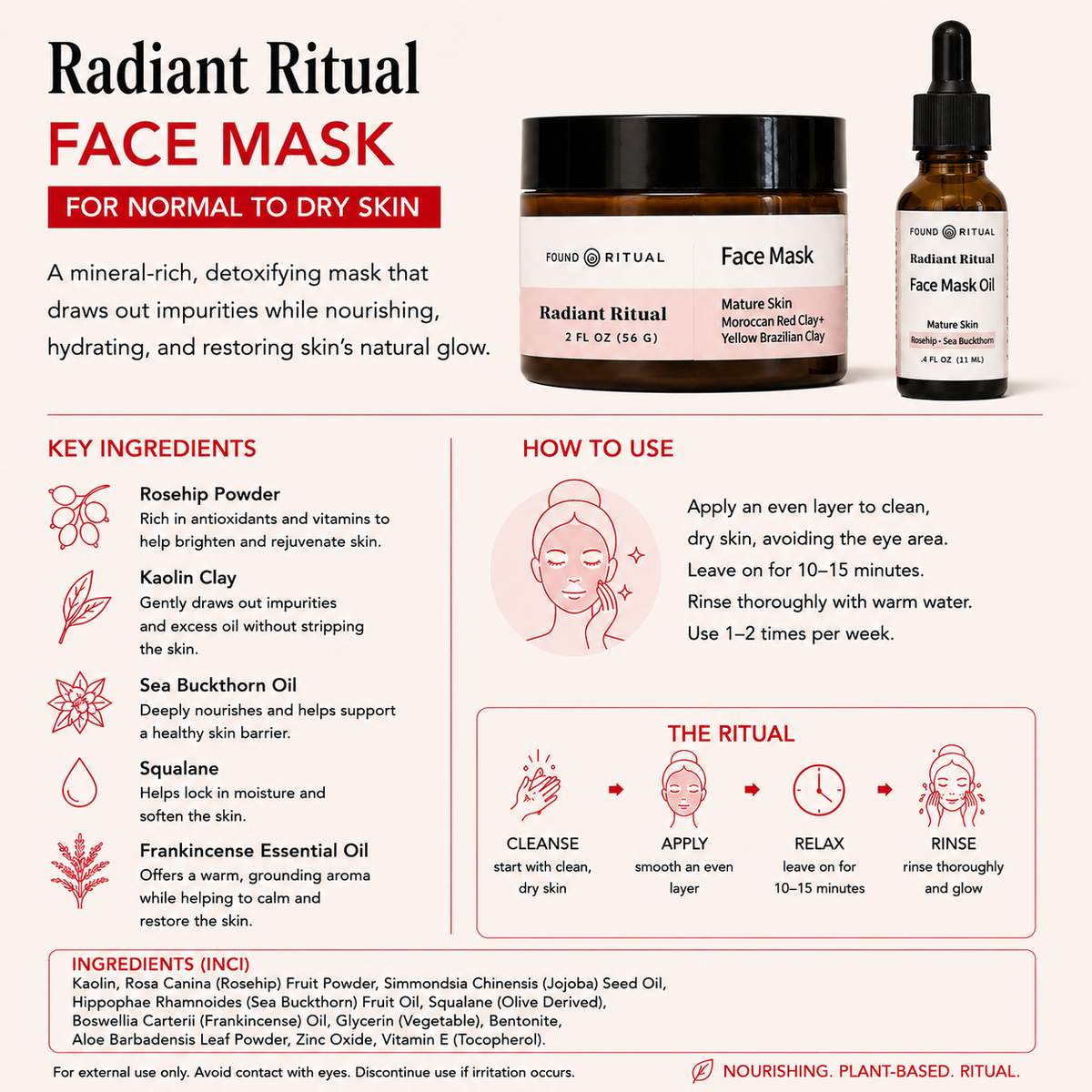 Radiant Ritual | Face Mask for Normal to Dry Skin