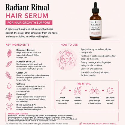 Radiant Ritual | Hair Serum Growth Support for Normal to Dry Skin