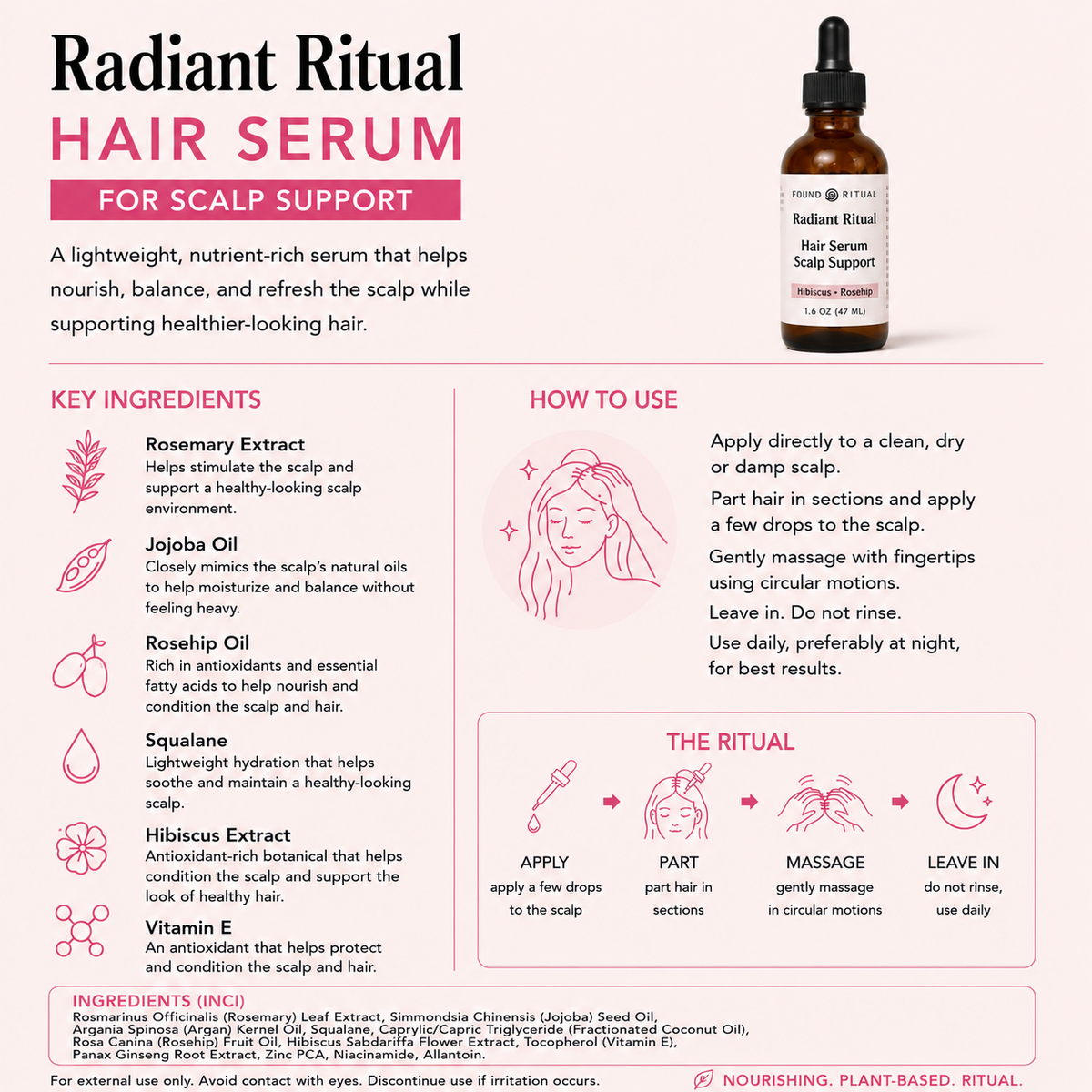 Radiant Ritual | Hair Serum Scalp Support