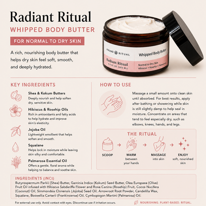 Radiant Ritual | Whipped Body Butter for Normal to Dry Skin