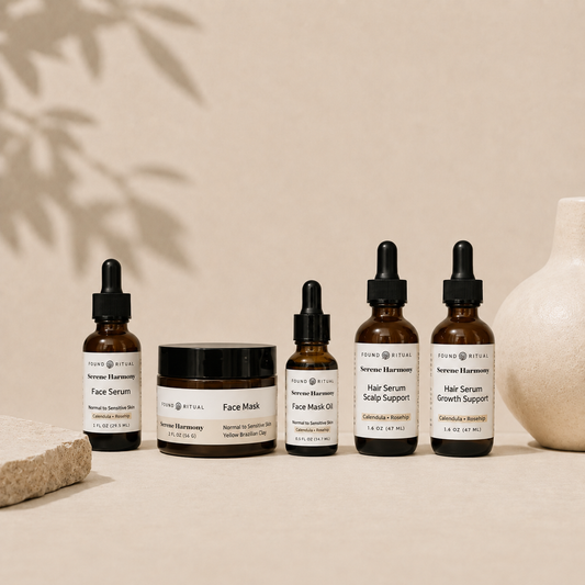 Serene Harmony | Face, Scalp, and Hair Nourishment Ritual for Normal to Sensitive Skin